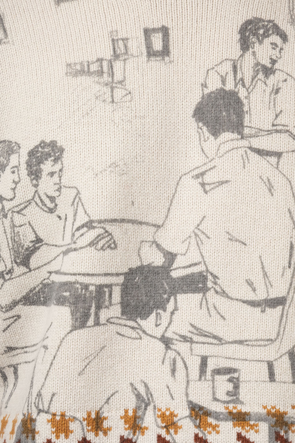 JW Anderson - Print Jacquard Jumper - Dove Grey